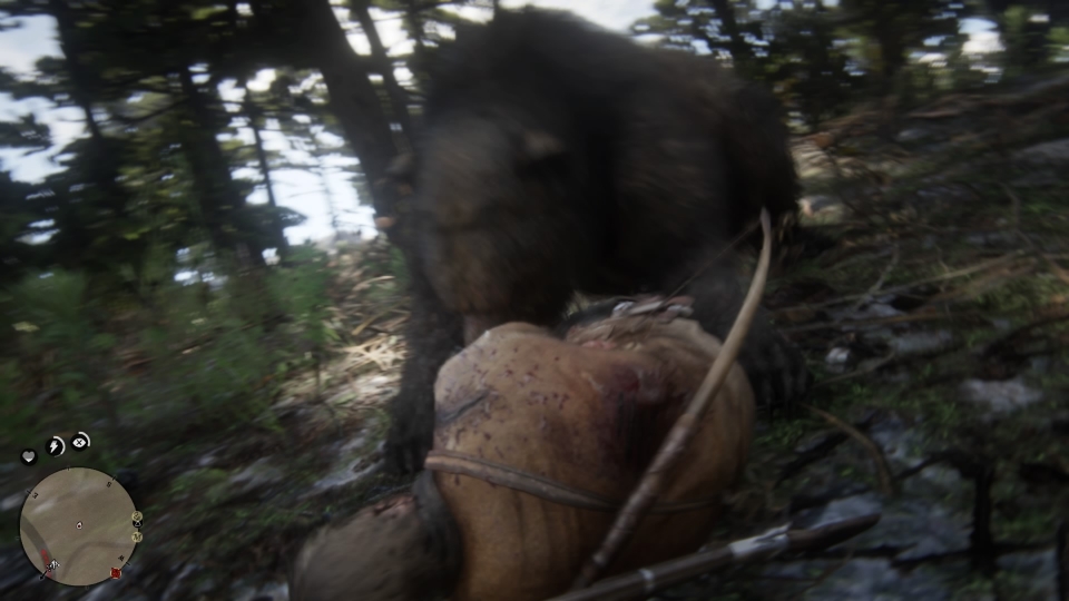 어떻게 보면 주요 콘텐츠라 할 수 있는 사냥. 곰은 딱 한 번 잡아봤습니다.